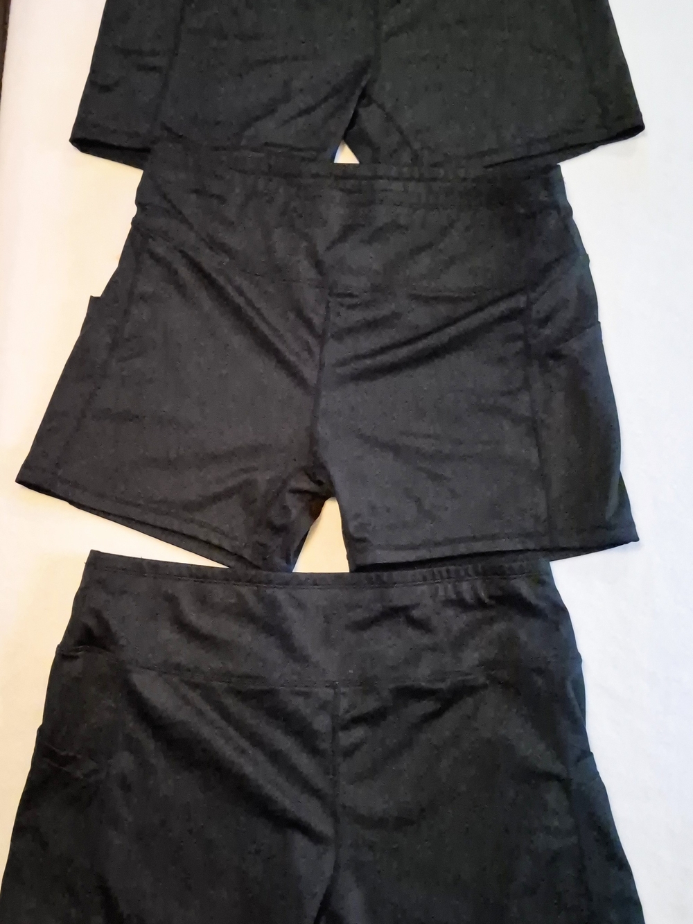 Womens Size 2xl XXL. Black Bike Shorts. Three Pairs Of Shorts.